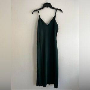 Gianni Bini Harper Hunter Green Midi Slip Dress
